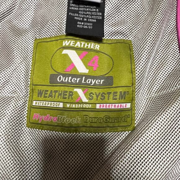 Obermeyer Coat Womens 6 ALT3 Lagoon Ski Jacket Brown Pink Hooded Hydroblock - Picture 12 of 13